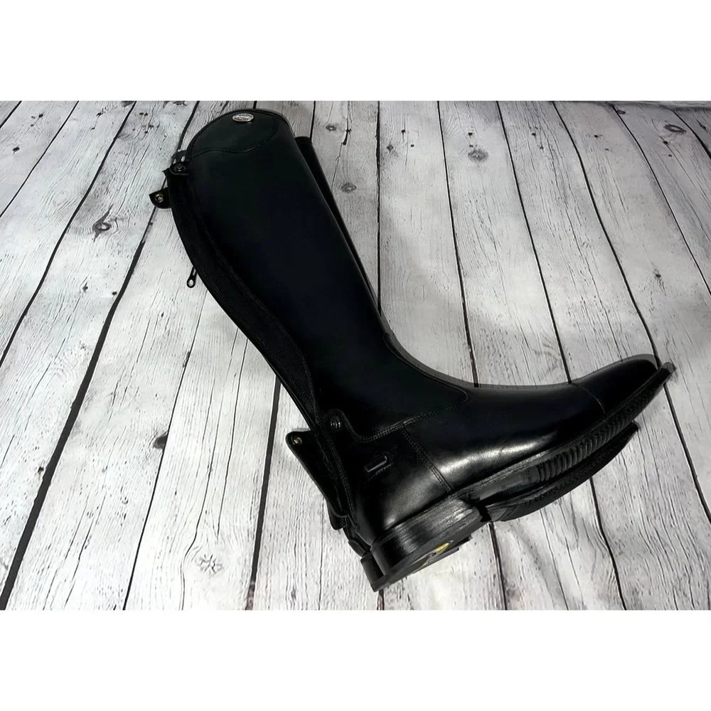 Women's DeNiro Salento Field Riding Boots Size 38 (7.5) Mid Calf NEW - Picture 2 of 10